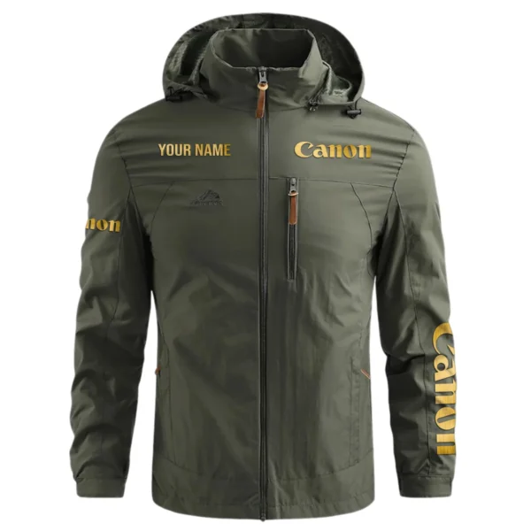 Special Release Personalized Name Canon Photography Waterproof Outdoor Jacket Gift For Photographers BLPT2210240A01CA - ArmyGreen