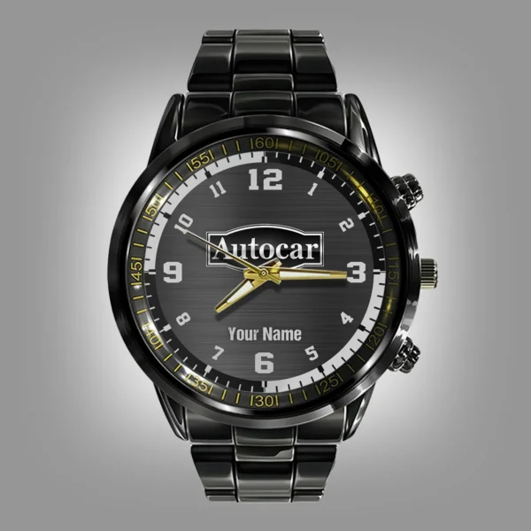 Autocar Trucks Black Stainless Steel Watch Gift For Truckers BLT6325ATC - Image 2