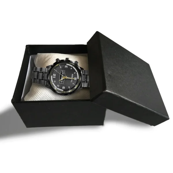 Autocar Trucks Black Stainless Steel Watch Gift For Truckers BLT6325ATC - Image 4