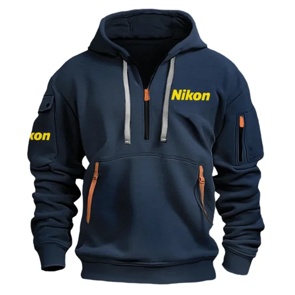 Nikon Photography Gift For Photographers Fashion Hoodie Half Zipper BLPT2809240A2NK1HHZ - Navy