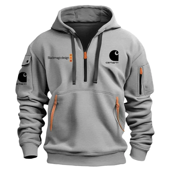 Carhartt x Blackmagic Design Gift For Photographers Hoodie Half Zipper BL2611240A2CARBMD - Gray