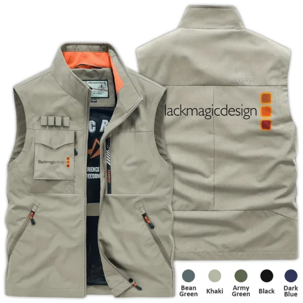 Special Release Blackmagic Design Photography Outdoor Sleeveless Vest Gift For Photographers BLPT2809240A3BD - Khaki