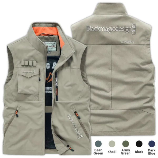 Blackmagic Design Gift For Photographers Photography Outdoor Vest BLPV2710240A1BMD - Khaki