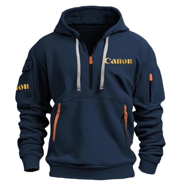 New Release Canon Photography Hoodie Half Zipper Gift For Photographers BLPT2710240A2CA - Navy