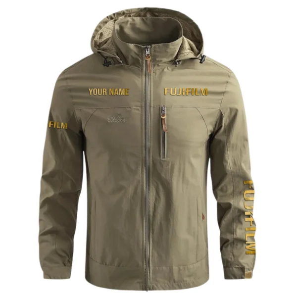 Special Release Personalized Name Fujifilm Photography Waterproof Outdoor Jacket Gift For Photographers BLPT2210240A01FJ - Khaki