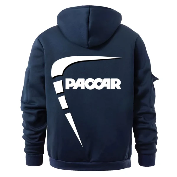 Paccar Gift For Truckers Exclusive Logo Fashion Hoodie Half Zipper BLT5225PAC - Navy - Image 3