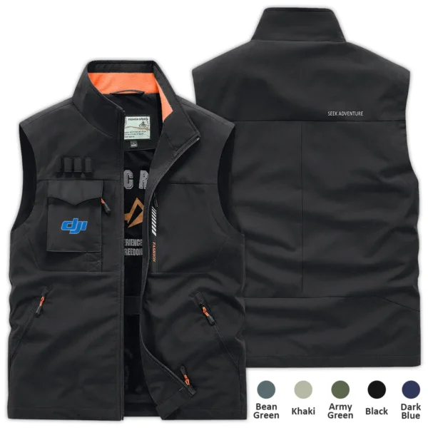 DJI Photography Gift For Photographers Outdoor Vest BLNP1707240A1DJIOSV - Black