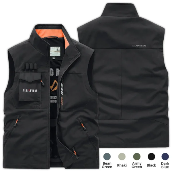 Fujifilm Photography Gift For Photographers Outdoor Vest BLNP1707240A1FJFOSV - Black