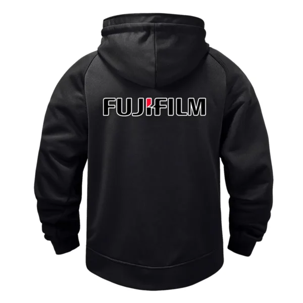 Fujifilm Photography Gift For Photographers Tactical Quarter Zip Hoodie BLPV99240AFJFQZH - Black - Image 3