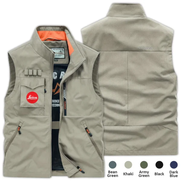 Leica Photography Gift For Photographers Outdoor Vest BLNP1707240A1LCOSV - Khaki