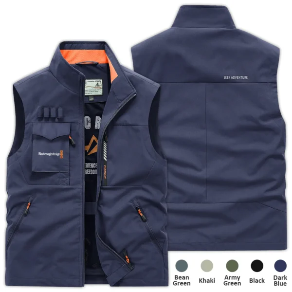 Blackmagic Design Photography Gift For Photographers Outdoor Vest BLNP1707240A1BMDOSV - DarkBlue
