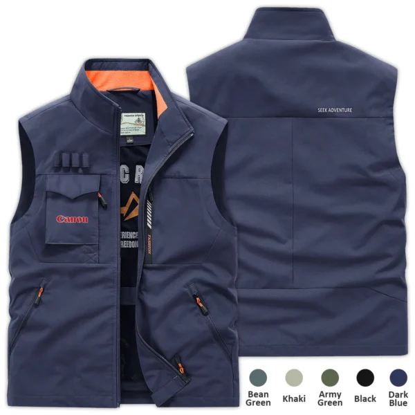 Canon Photography Gift For Photographers Outdoor Vest BLNP1707240A1CNOSV - DarkBlue