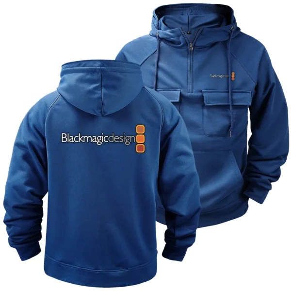 Blackmagic Design Photography Gift For Photographers Tactical Quarter Zip Hoodie BLPV99240ABMDQZH - DarkBlue