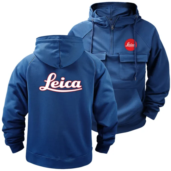 Leica Photography Gift For Photographers Tactical Quarter Zip Hoodie BLPV99240ALCQZH - DarkBlue