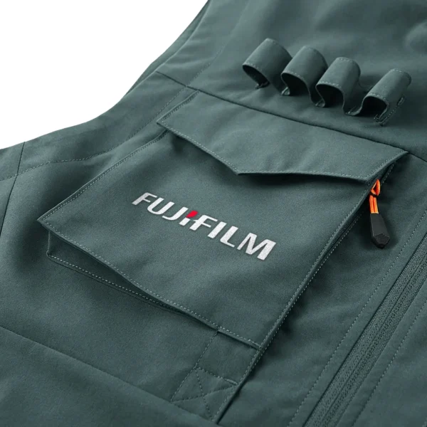 Fujifilm Photography Gift For Photographers Outdoor Vest BLNP1707240A1FJFOSV - BeanGreen - Image 2