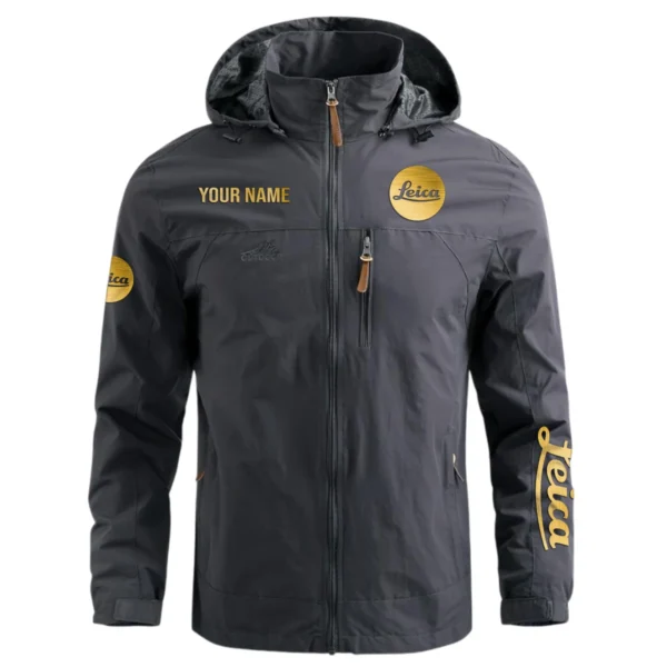 Special Release Personalized Name Leica Photography Waterproof Outdoor Jacket Gift For Photographers BLPT2210240A01LC - Gray