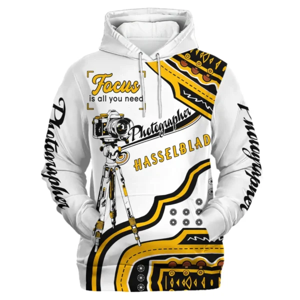 Focus Is All You Need Hasselblad Photography Gift For Photographers All Over Prints BL2610240A1HSB - Hoodie - Image 2