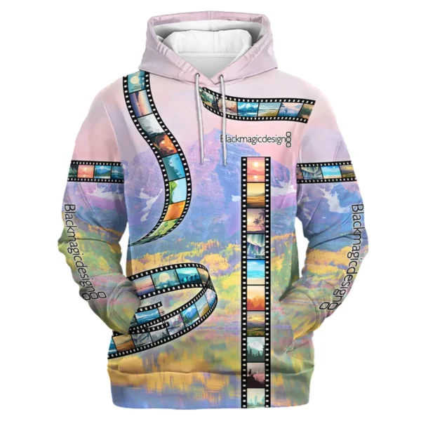 Film Reel Pattern Blackmagic Design Photography Gift For Photographers All Over Prints BL2910240A1BMD - Hoodie - Image 2