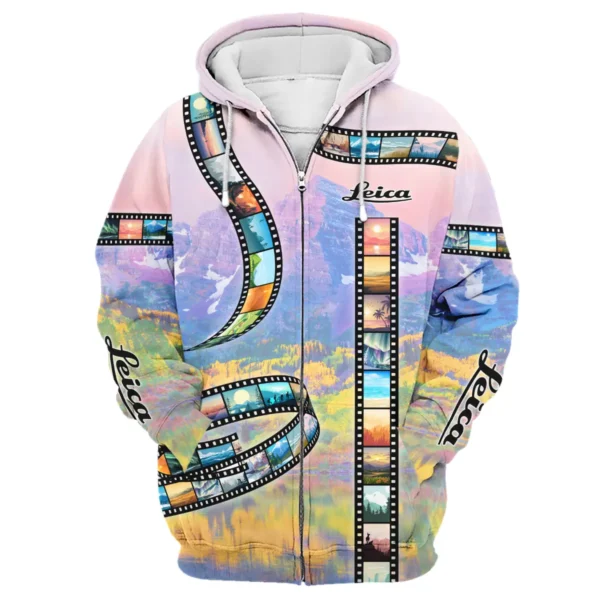 Film Reel Pattern Leica Photography Gift For Photographers All Over Prints BL2910240A1LC - Zipper Hoodie - Image 2