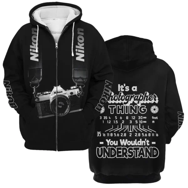 It's A Photographer Thing You Wouldn't Understand Nikon Photography Gift For Photographers All Over Prints BL2510240A2NK - Zipper Hoodie