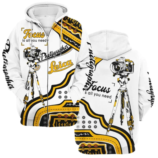 Focus Is All You Need Leica Photography Gift For Photographers All Over Prints BL2610240A1LC - Zipper Hoodie