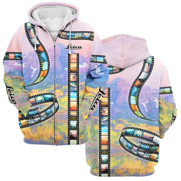 Film Reel Pattern Leica Photography Gift For Photographers All Over Prints BL2910240A1LC - Zipper Hoodie