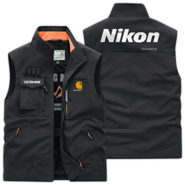 Carhartt x Nikon Gift For Photographers Outdoor Vest Lightweight Regular Fit BL2611240A6CARNK - Black