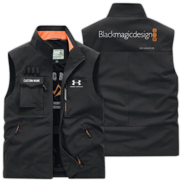 Under Armour x Blackmagic Design Gift For Photographers Outdoor Vest Lightweight Regular Fit BL2611240A6UABMD - Black