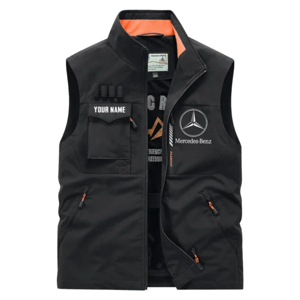 Mercedes-Benz Trucks Gift For Truckers Exclusive Logo Outdoor Vest BLT17225MB - Black