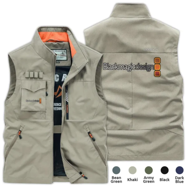Blackmagic Design Photography Gift For Photographers Outdoor Vest BLPV99240ABMDOSV - Khaki