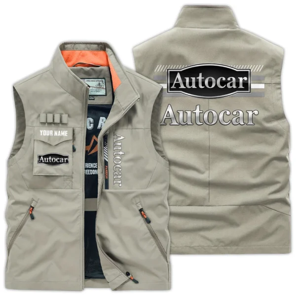 Autocar Trucks Gift For Truckers Exclusive Logo Outdoor Vest BLT14225ATC - Khaki
