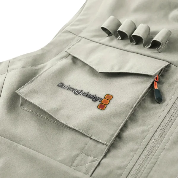 Blackmagic Design Photography Gift For Photographers Outdoor Vest BLPV99240ABMDOSV - Khaki - Image 2