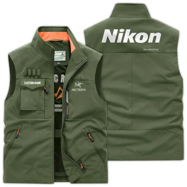 Arc'teryx x Nikon Gift For Photographers Outdoor Vest Lightweight Regular Fit BL2611240A6ATRNK - ArmyGreen