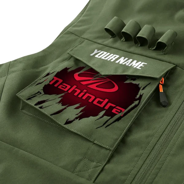 Mahindra Gift For Truckers Exclusive Logo Outdoor Vest BLT4225MHD - ArmyGreen - Image 2