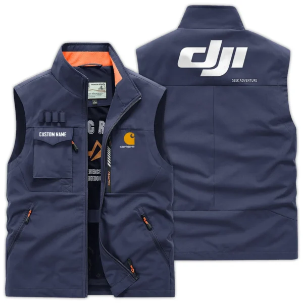 Carhartt x DJI Gift For Photographers Outdoor Vest Lightweight Regular Fit BL2611240A6CARDJI - DarkBlue