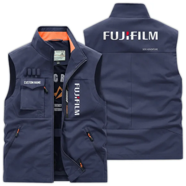 Fujifilm Photography Gift For Photographers Outdoor Vest BLPT212240A2FJF - DarkBlue