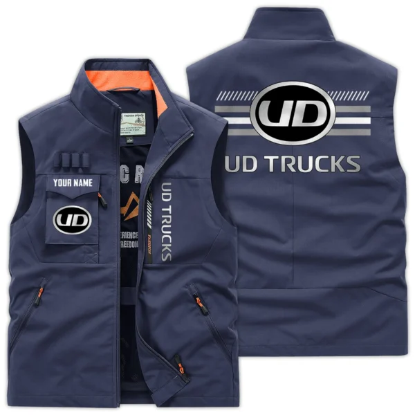 UD Trucks Gift For Truckers Exclusive Logo Outdoor Vest BLT14225UD - DarkBlue