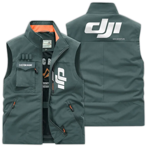 DJI Photography Gift For Photographers Outdoor Vest BLPT212240A2DJI - BeanGreen