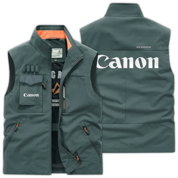 Canon Photography Gift For Photographers Outdoor Vest BLPV99240ACN1OSV - BeanGreen