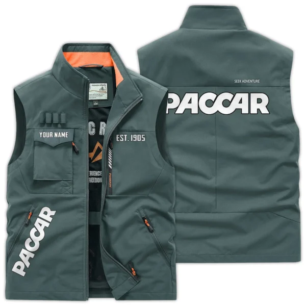 Paccar Gift For Truckers Exclusive Logo Outdoor Vest BLT16225PAC - BeanGreen