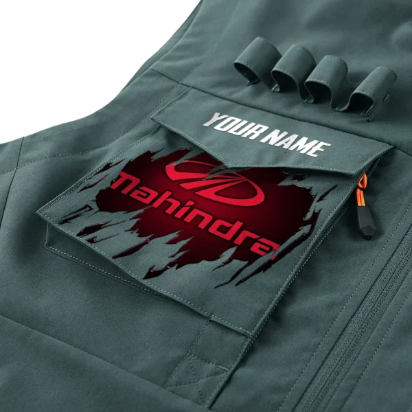 Mahindra Gift For Truckers Exclusive Logo Outdoor Vest BLT4225MHD - BeanGreen - Image 2