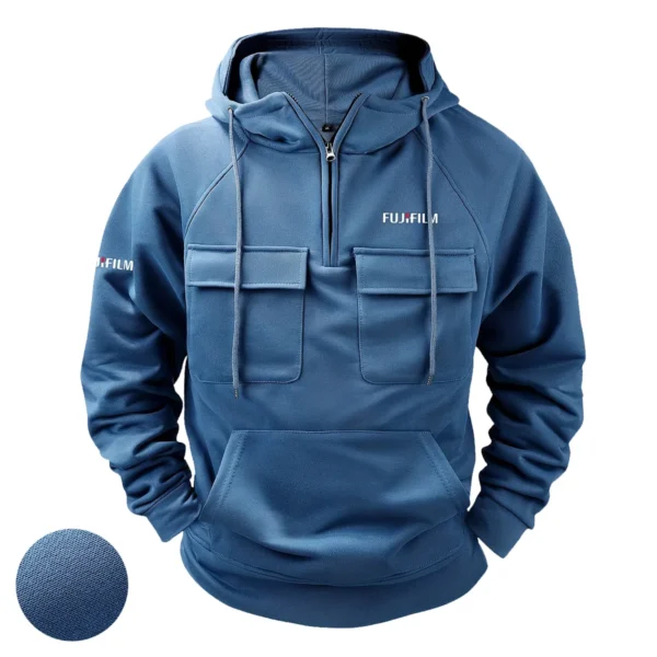 Fujifilm Photography Gift For Photographers Tactical Quarter Zip Hoodie BLNP1707240A1FJFQZH - Blue