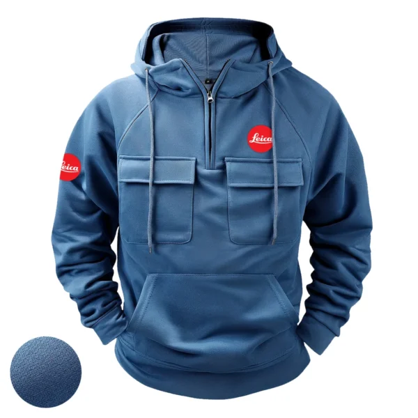 Leica Photography Gift For Photographers Tactical Quarter Zip Hoodie BLNP1707240A1LCQZH - Blue