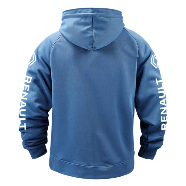 Renault Trucks Gift For Truckers Exclusive Logo Tactical Quarter Zip Hoodie BLT3225RT - Blue - Image 3