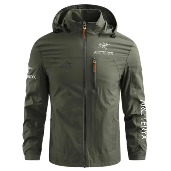 Arc'teryx Outdoor Clothing Brand Gift For Photographers Waterproof Outdoor Jacket BLBR912240A2ATR - ArmyGreen