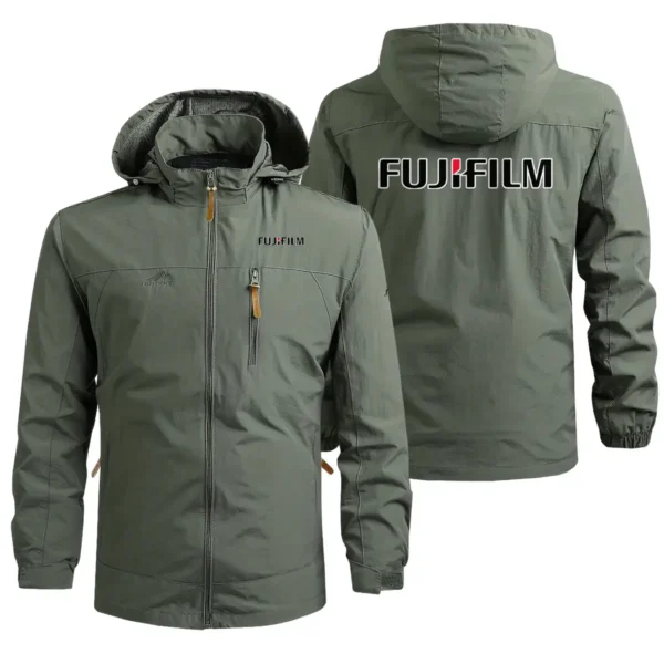 Fujifilm Photography Gift For Photographers Waterproof Outdoor Jacket BLPV99240AFJFWOJ - ArmyGreen