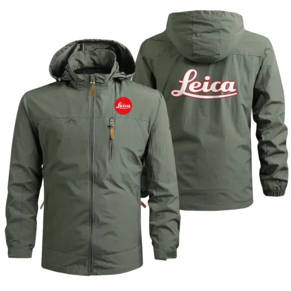 Leica Photography Gift For Photographers Waterproof Outdoor Jacket BLPV99240ALCWOJ - ArmyGreen