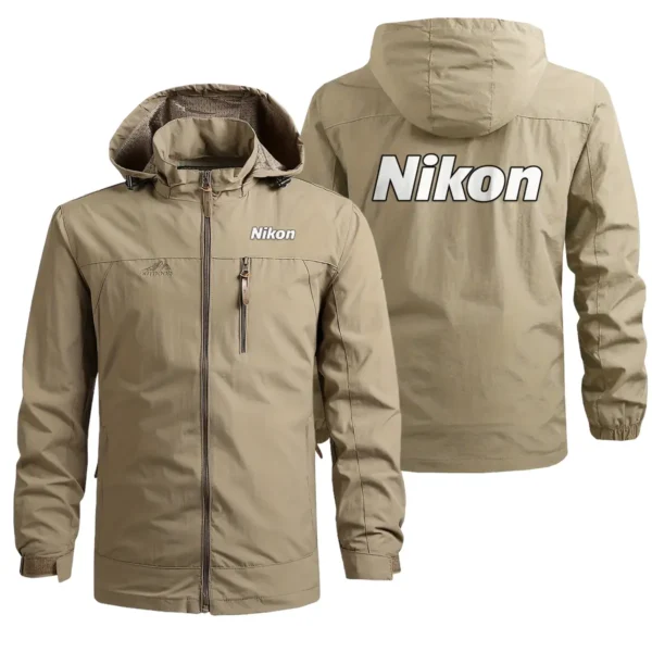 Nikon Photography Gift For Photographers Waterproof Outdoor Jacket BLPV99240ANKWOJ - Khaki