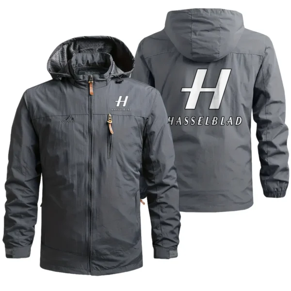 Hasselblad Photography Gift For Photographers Waterproof Outdoor Jacket BLPV99240AHSBWOJ - Gray