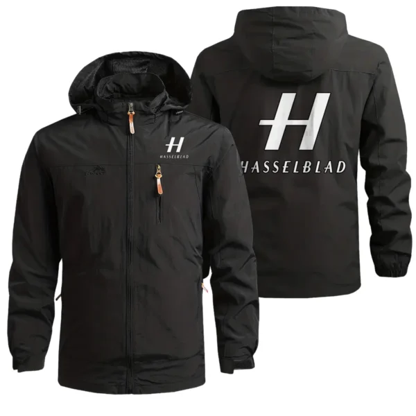 Hasselblad Photography Gift For Photographers Waterproof Outdoor Jacket BLPV99240AHSBWOJ - Black